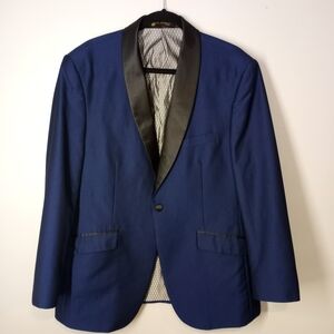 Platini Suit Slim Men's Elegant Two Piece Navy Blue  Size 38